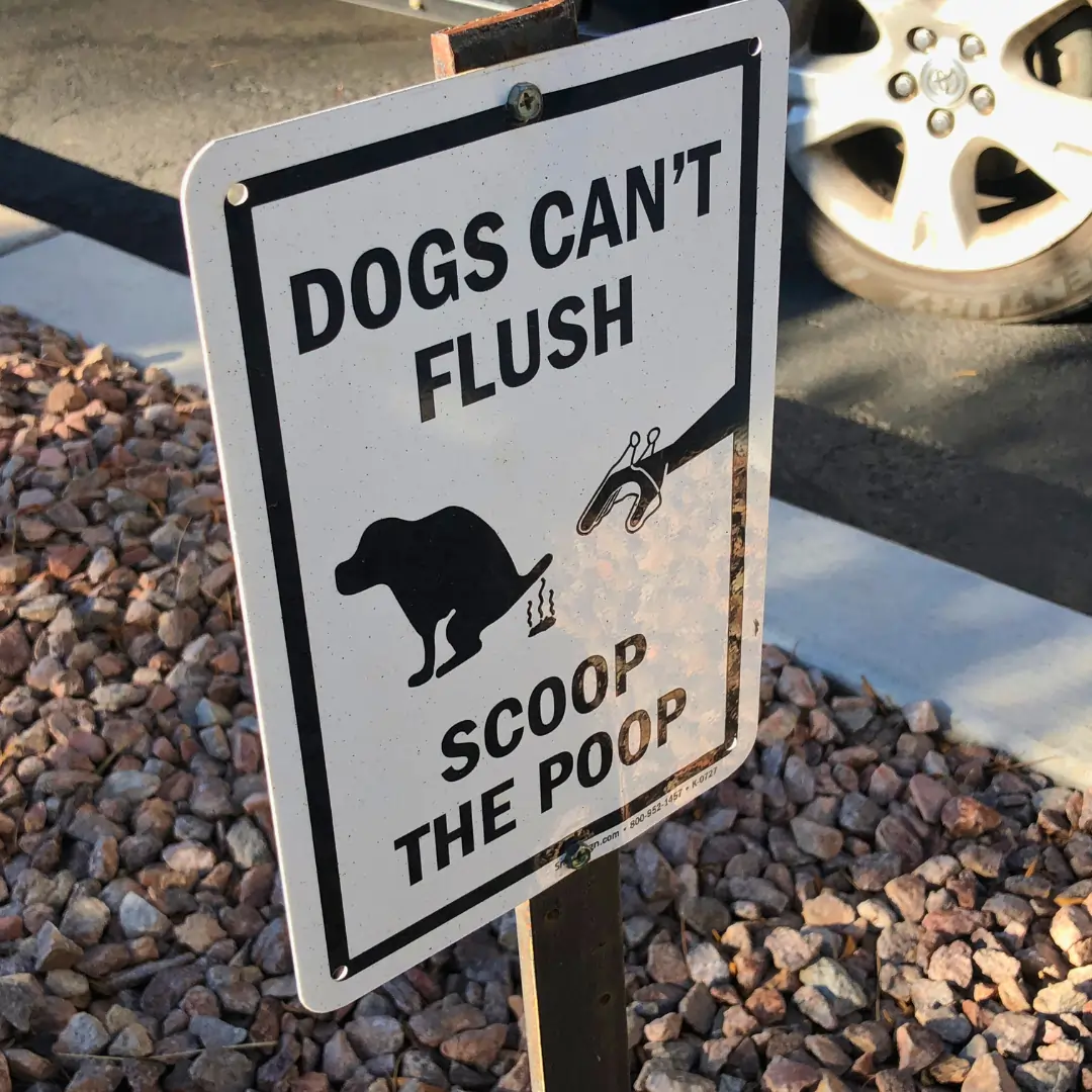 Scoop Heroes | Image | Scoop the poop sign